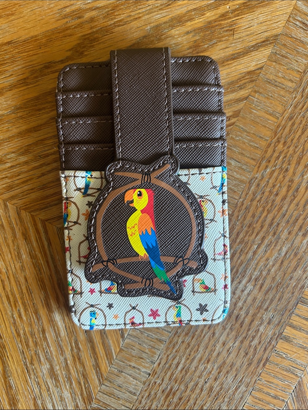 Disney Tiki Room Parrot Card Holder - Brown Trim